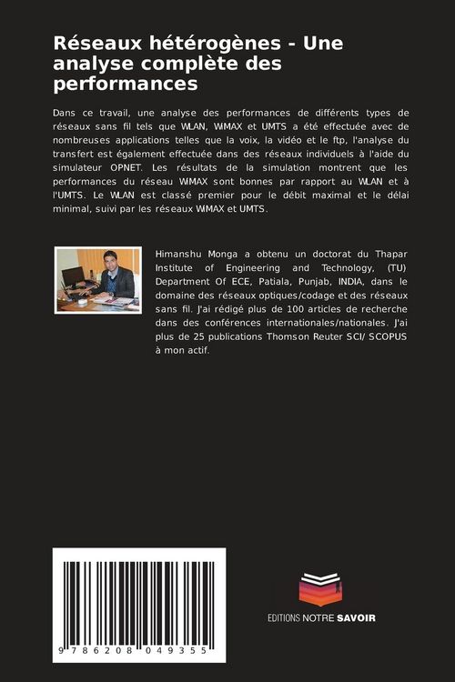 Produktbild: R&eacute;seaux h&eacute;t&eacute;rog&egrave;nes - Une analyse compl&egrave;te des performances