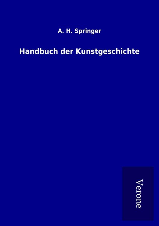 Produktbild: Handbuch der Kunstgeschichte