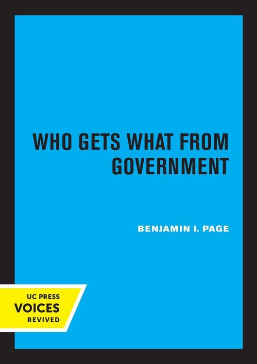 Produktbild: Who Gets What from Government