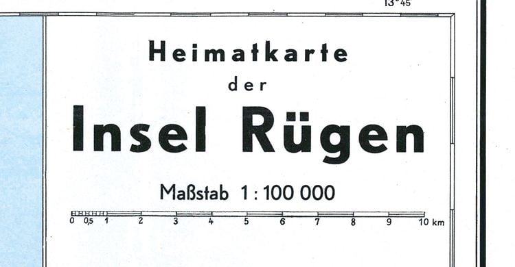 Produktbild: Historische Karte: Insel R&uuml;gen 1949 (gerollt)