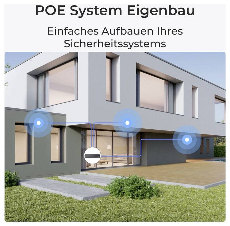 Produktbild: Reolink NVS8-8MD4 LAN IP-&Uuml;berwachungskamera-Set 8-Kanal mit 4 Kameras 3840 x 2160 Pixel