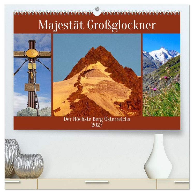Produktbild: Majest&auml;t Gro&szlig;glockner (hochwertiger Premium Wandkalender 2027 DIN A2 quer), Kunstdruck in Hochglanz