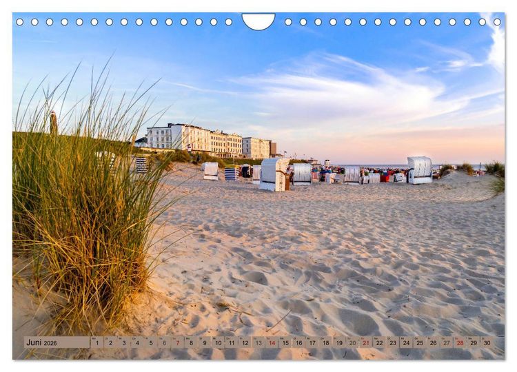 Produktbild: BORKUM Trauminsel in der Nordsee (Wandkalender 2026 DIN A4 quer), CALVENDO Monatskalender