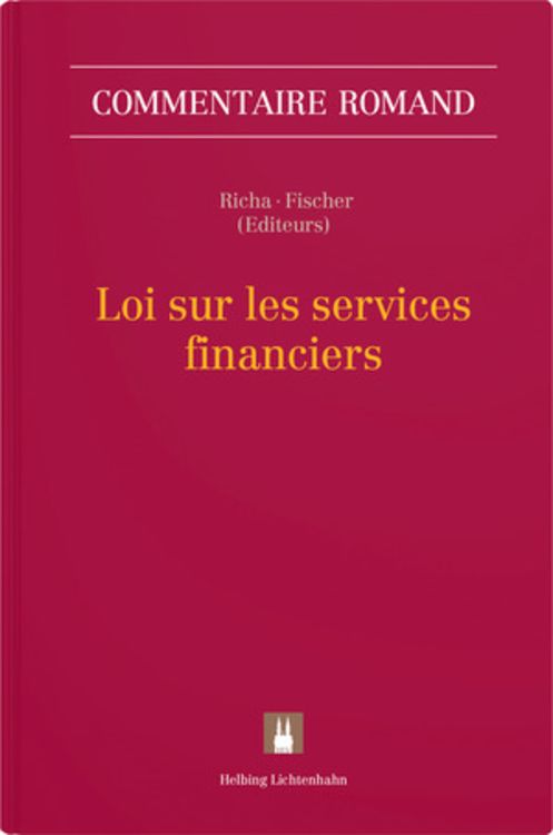 Produktbild: Loi sur les services financiers