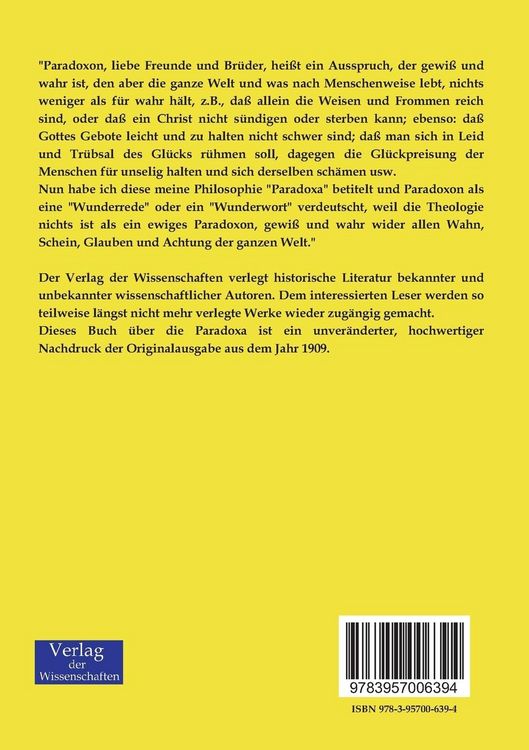 Produktbild: Paradoxa