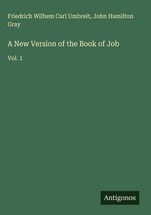 Produktbild: A New Version of the Book of Job