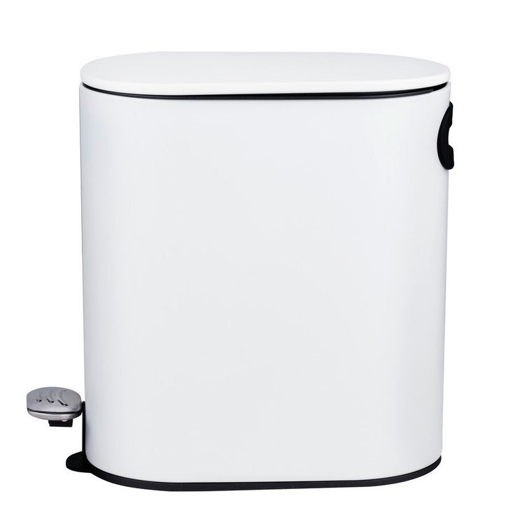Produktbild: Kosmetikeimer Mod. Collungo, wei&szlig;, Stahl/Kunststoff, 5L, Easy-Close, mit herausnehmbarem