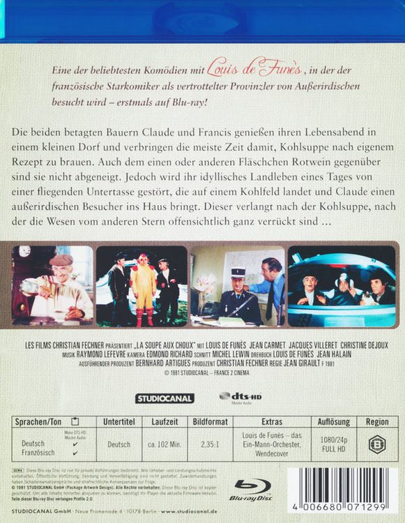 Produktbild: Louis und seine au&szlig;erirdischen Kohlk&ouml;pfe - Louis de Funes