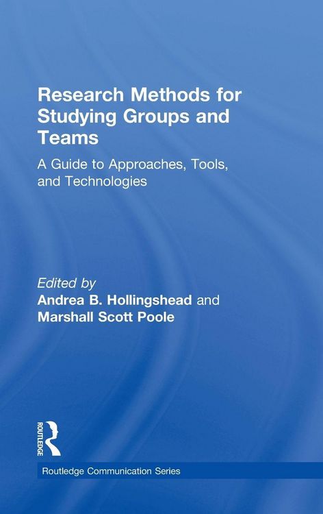 Produktbild: Research Methods for Studying Groups and Teams
