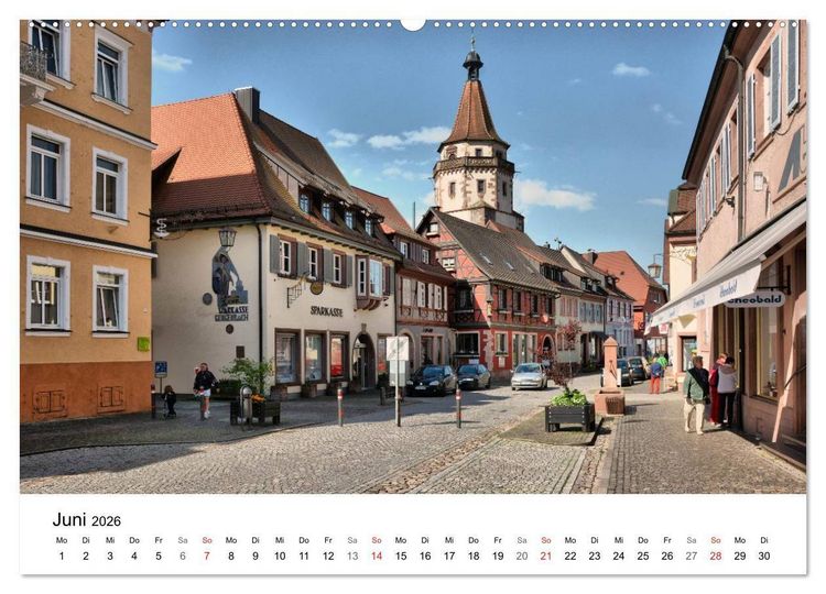 Produktbild: Gengenbach - romantisches Kleinod im Schwarzwald (hochwertiger Premium Wandkalender 2026 DIN A2 quer), Kunstdruck in Hochglanz