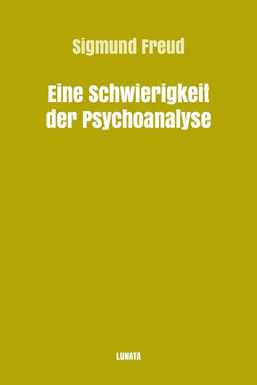 Produktbild: Eine Schwierigkeit der Psychoanalyse