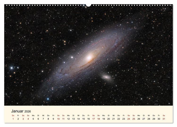 Produktbild: Distant Luminosity: Eine fotografische Reise durch das Universum (hochwertiger Premium Wandkalender 2026 DIN A2 quer), Kunstdruck in Hochglanz
