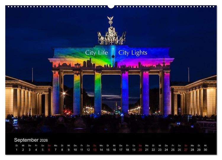Produktbild: Colours of Berlin (hochwertiger Premium Wandkalender 2026 DIN A2 quer), Kunstdruck in Hochglanz