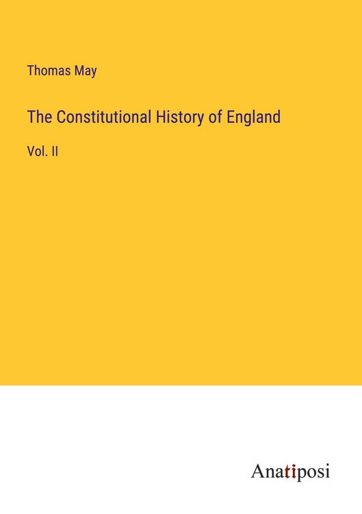 Produktbild: The Constitutional History of England