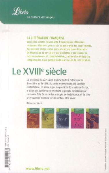 Produktbild: La litt&eacute;rature fran&ccedil;aise: grands mouvements litt&eacute;raires du XVIIIe s.