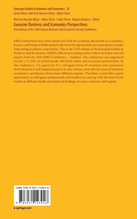 Produktbild: Eurasian Business and Economics Perspectives