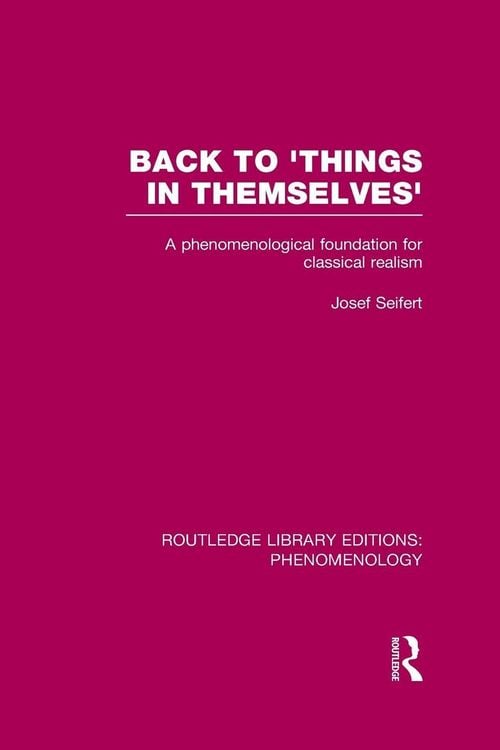 Produktbild: Back to 'Things in Themselves'