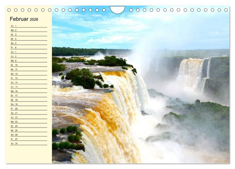 Produktbild: Brasilien. Faszinierend und gro&szlig; wie ein Kontinent (Wandkalender 2026 DIN A4 quer), CALVENDO Monatskalender