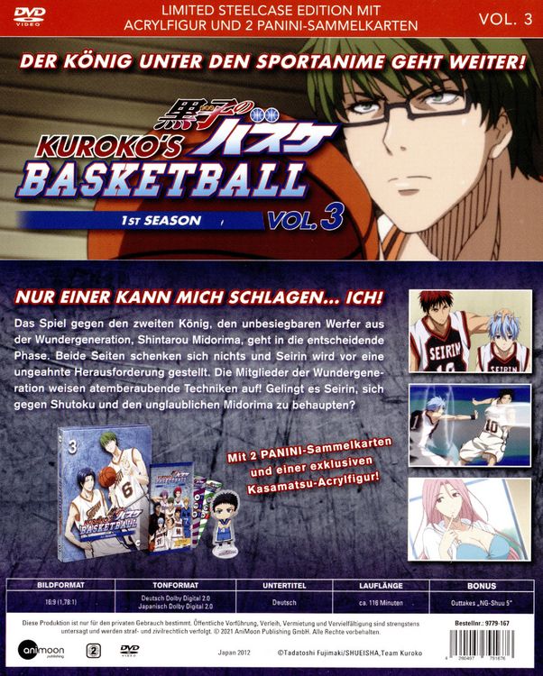 Produktbild: Kuroko's Basketball Season 1 Vol.3