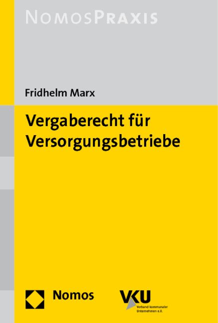 Produktbild: Vergaberecht f&uuml;r Versorgungsbetriebe