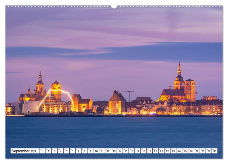 Produktbild: Deutsche St&auml;dte im sch&ouml;nsten Licht (hochwertiger Premium Wandkalender 2027 DIN A2 quer), Kunstdruck in Hochglanz