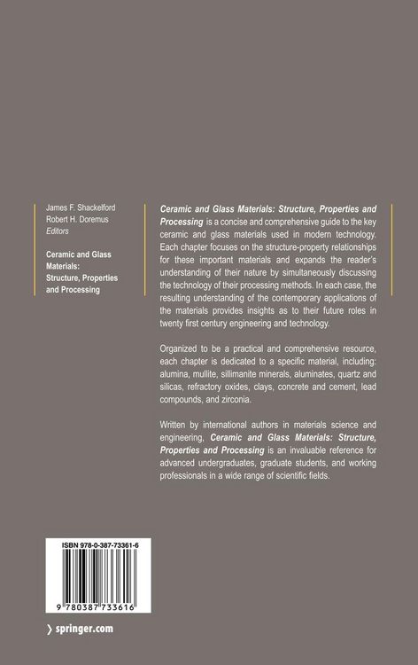 Produktbild: Ceramic and Glass Materials