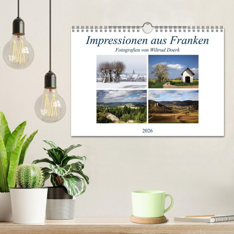 Produktbild: Impressionen aus Franken (Wandkalender 2026 DIN A4 quer), CALVENDO Monatskalender