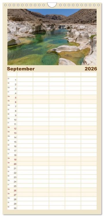 Produktbild: Familienplaner 2026 - SOKOTRA - Magische Insel mit 5 Spalten (Wandkalender, 21 x 45 cm) CALVENDO