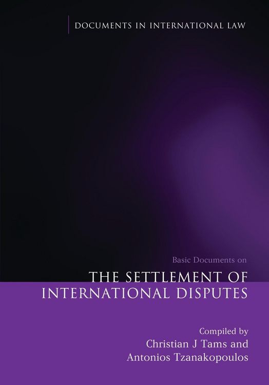 Produktbild: The Settlement of International Disputes