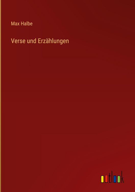 Produktbild: Verse und Erz&auml;hlungen