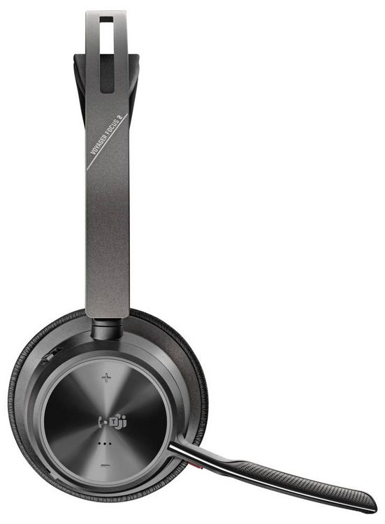 Produktbild: HP Poly Voyager Focus 2 On Ear Headset Bluetooth&reg; Stereo Schwarz Noise Cancelling Headset Computer