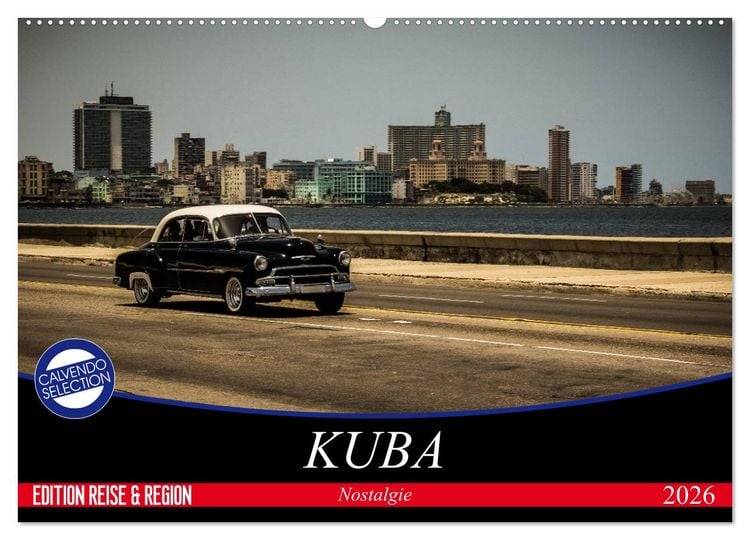 Produktbild: Kuba Nostalgie 2026 (Wandkalender 2026 DIN A2 quer), CALVENDO Monatskalender