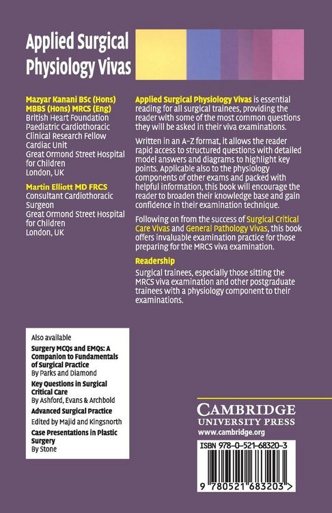 Produktbild: Applied Surgical Physiology Vivas