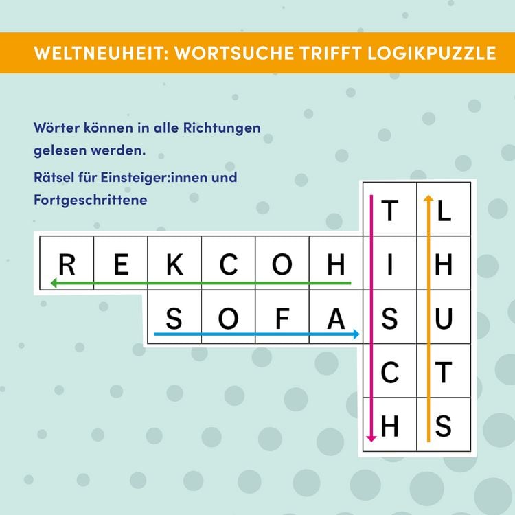 Produktbild: Wort f&uuml;r Wort &ndash; L&ouml;se das vertrackte W&ouml;rterwirrwarr! R&auml;tselbuch f&uuml;r Logikfans
