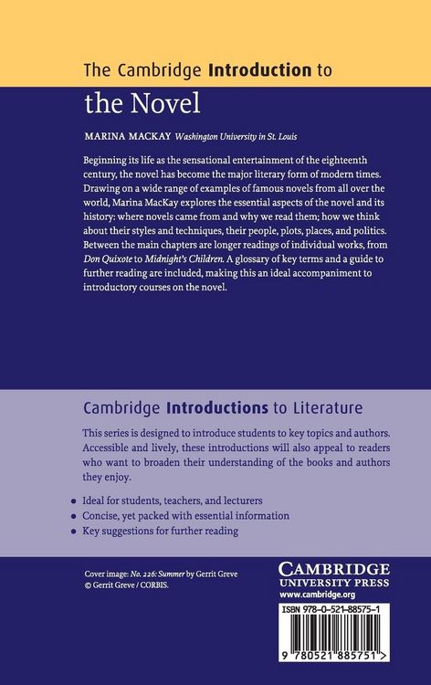 Produktbild: The Cambridge Introduction to the Novel