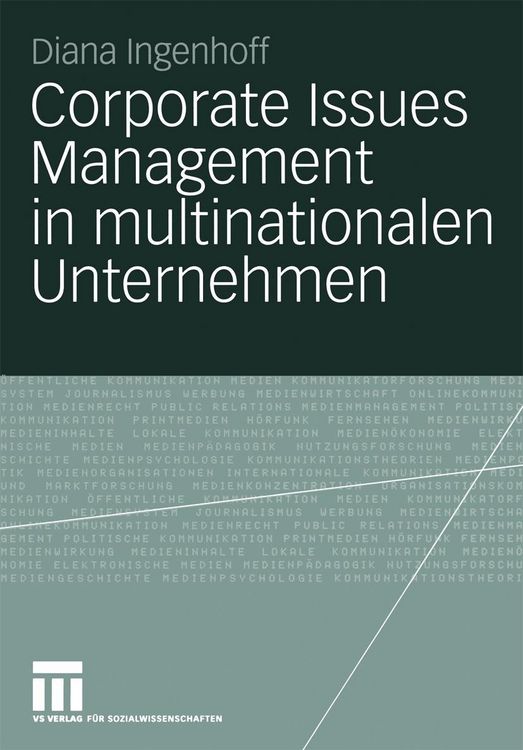 Produktbild: Corporate Issues Management in multinationalen Unternehmen