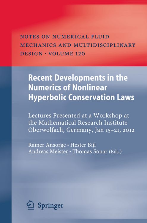 Produktbild: Recent Developments in the Numerics of Nonlinear Hyperbolic Conservation Laws