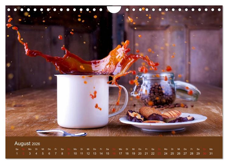 Produktbild: I Love Coffee - Dein Kaffeekalender f&uuml;r Geniesser des schwarzen Goldes (Wandkalender 2026 DIN A4 quer), CALVENDO Monatskalender