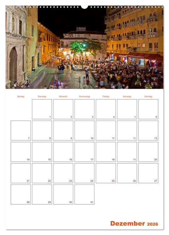 Produktbild: HOMMAGE AN KOLUMBIEN (hochwertiger Premium Wandkalender 2026 DIN A2 hoch), Kunstdruck in Hochglanz