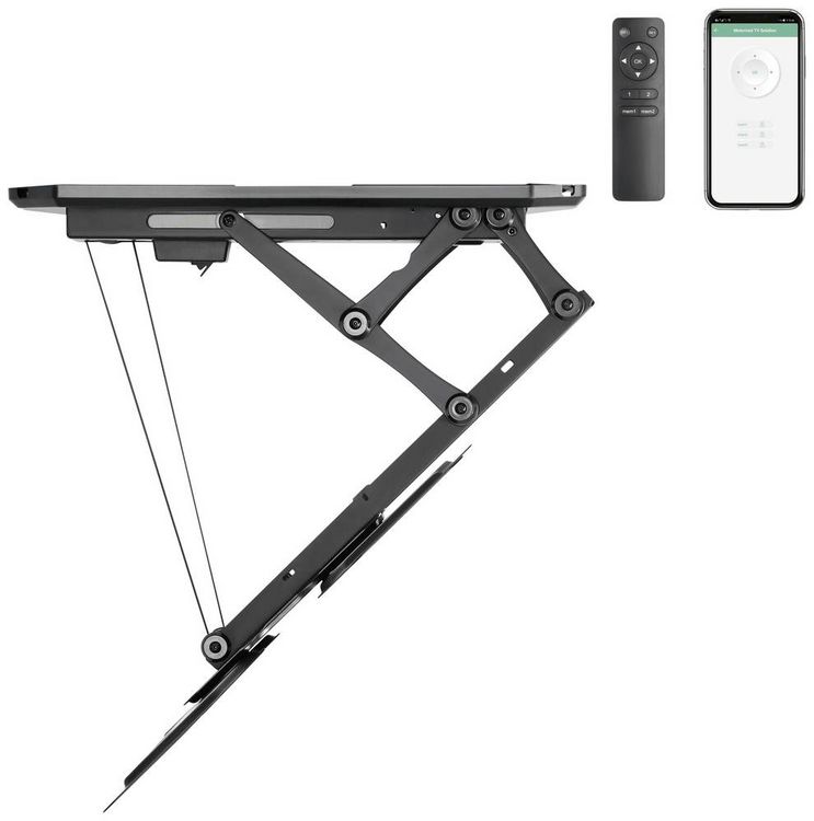 Produktbild: SpeaKa Professional SP-TVCM-510 TV-Deckenhalterung 58,4cm (23\") - 139,7cm (55\") elektrisch motorisiert, Neigbar, App-Steuerung