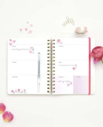 Produktbild: Foliensticker La Vie en Rose, Herzen & Blumen