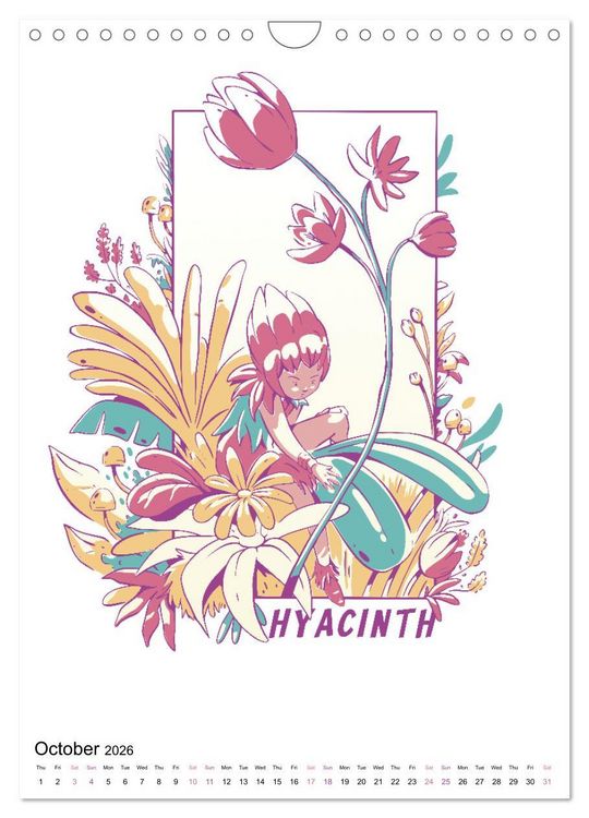 Produktbild: Enchanted World of Flowers (Wall Calendar 2026 DIN A4 portrait), CALVENDO 12 Month Wall Calendar