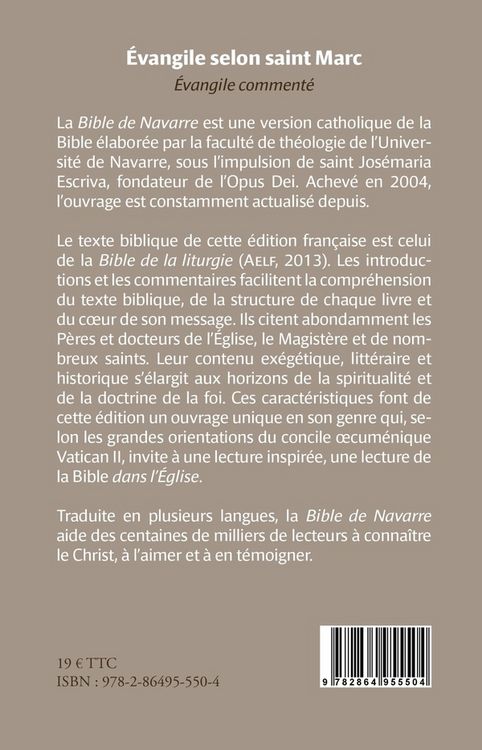 Produktbild: Evangile selon saint marc