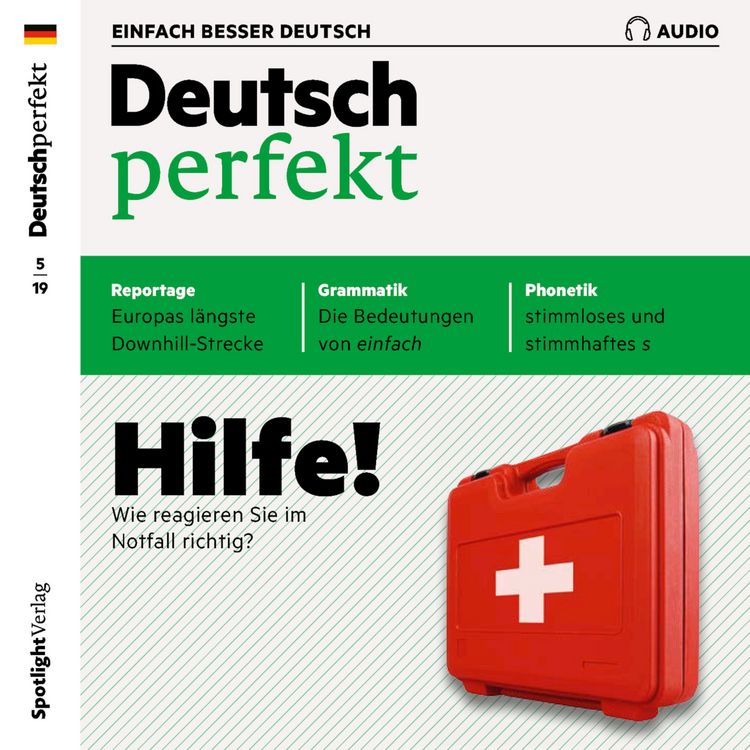 Produktbild: Deutsch lernen Audio - Hilfe! Wie reagieren Sie im Notfall richtig?