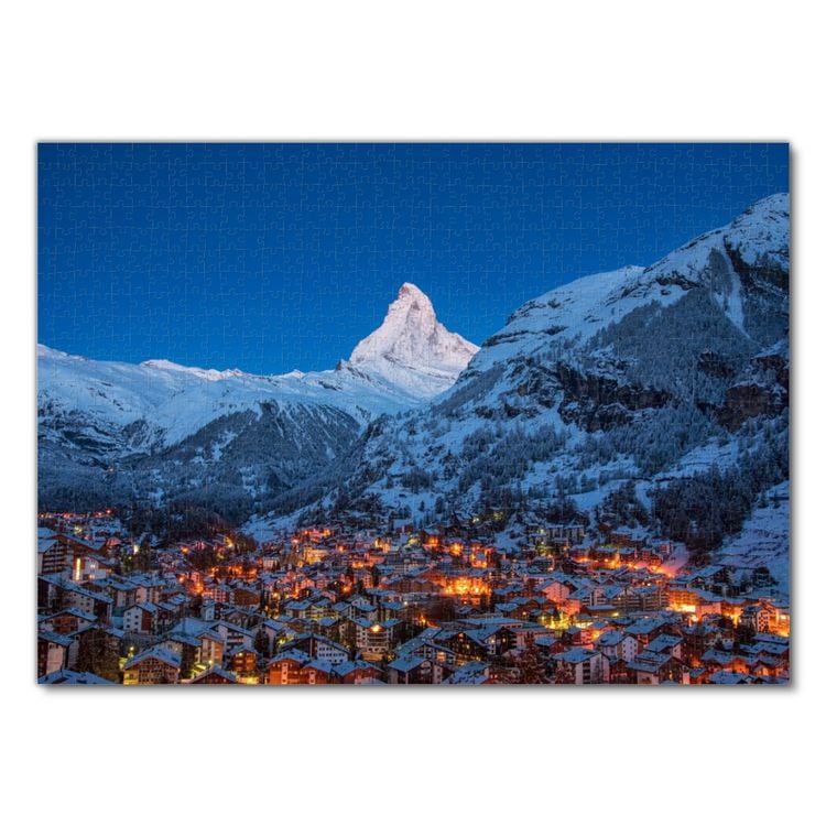Produktbild: Lais Puzzle Zermatt am fr&uuml;hen Morgen mit Matterhorn 1000 Teile