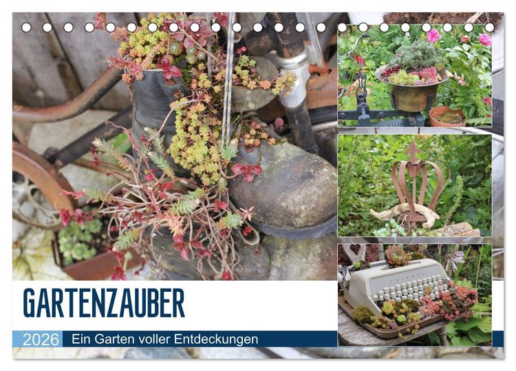 Produktbild: Gartenzauber (Tischkalender 2026 DIN A5 quer), CALVENDO Monatskalender