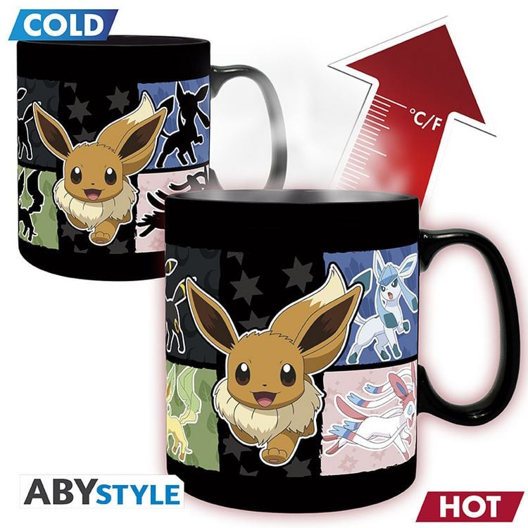 Produktbild: POKEMON - Mug Heat Change - 460 ml - Eevee - cardboard box