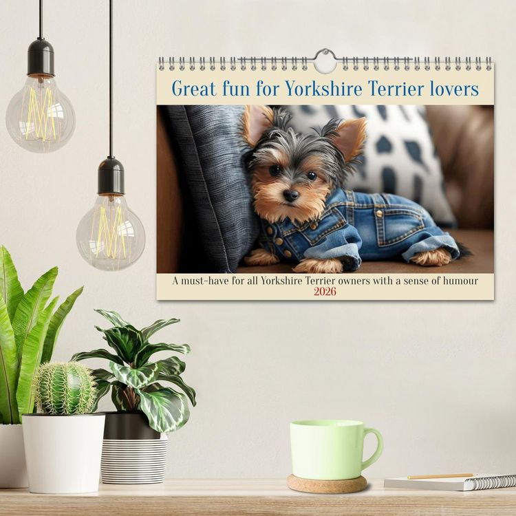 Produktbild: Great fun for Yorkshire Terrier lovers (Wall Calendar 2026 DIN A4 landscape), CALVENDO 12 Month Wall Calendar
