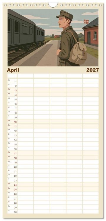 Produktbild: Familienplaner 2027 - Siegfried Lenz mit 5 Spalten (Wandkalender, 21 x 45 cm) CALVENDO
