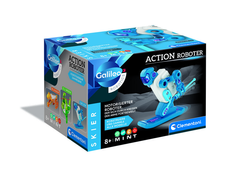 Produktbild: Experimentierset Galileo Action Roboter Skier blau/wei&szlig;